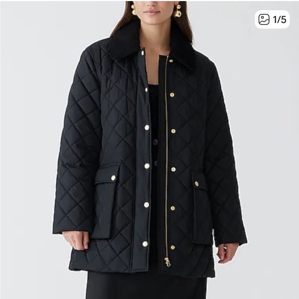 Like New J.Crew Heritage quilted Barn Jacket™ with PrimaLoft®